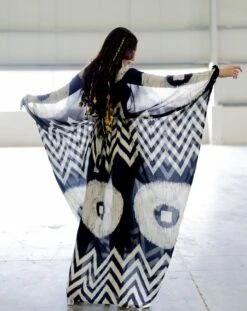 Juno Black Kaftaan Dress -Ethereal Styles pkgaia0354 1