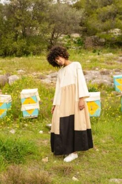 Multicolor Blocked Dress -Ethereal Styles psss2211b