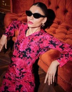 J103 Pink And Black Beau' 2.0 Dress -Ethereal Styles rkcu23242