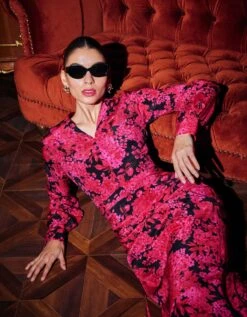 J103 Pink And Black Beau' 2.0 Dress -Ethereal Styles rkcu23243