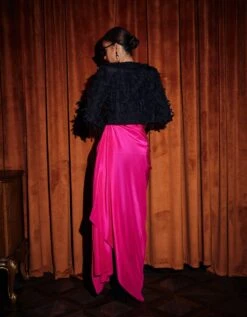 Hot Pink And Black 'Aspin' Jacket And 'Celine' Dress -Ethereal Styles rkcu2326b