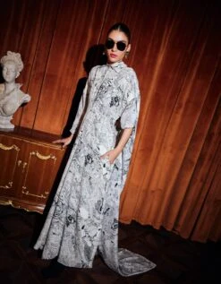 Light Safari Print 'Leonie' Dress -Ethereal Styles rkcu23313