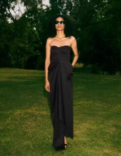 Black And White Audrey Dress With Eve Jacket -Ethereal Styles rkrs230223