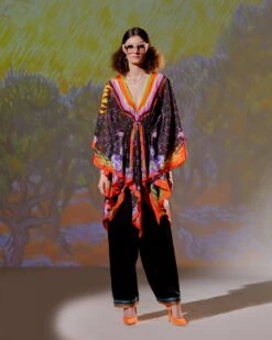 Black With Red Loving Vincent Van Gogh Inayat  Dress