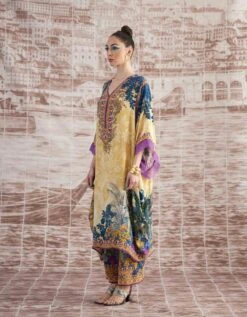 Mustard Vagator Olivia Kaftaan Dress 12 Mustard Vagator Olivia Kaftaan Dress -Ethereal Styles rr263404