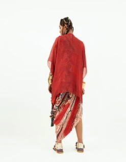 Sindoor Rasa One Shoulder Dress And Jacket 17 Sindoor Rasa One Shoulder Dress And Jacket -Ethereal Styles rt23amdr4jk10b