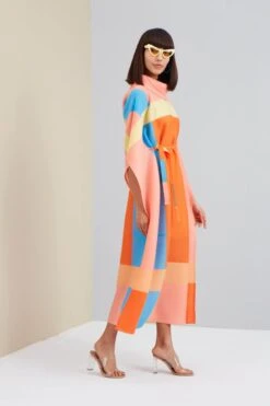 Orange Trecia Kaftan Dress 9 Orange Trecia Kaftan Dress -Ethereal Styles sage498 3