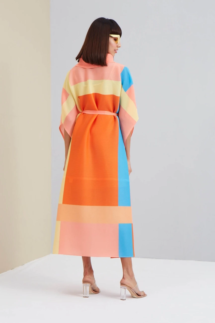 Orange Trecia Kaftan Dress 7 Orange Trecia Kaftan Dress - Image 5