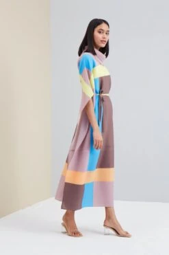 Taupe Trecia Kaftan Dress -Ethereal Styles sage499 3