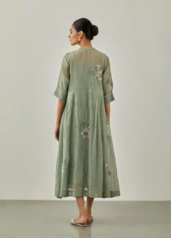 Aqua Noorie Pleated Dress -Ethereal Styles saivr001rndropaqb