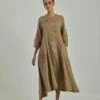 Beige Autumn Love Wool Dress 1 Beige Autumn Love Wool Dress -Ethereal Styles saivr006ahwoolpl1