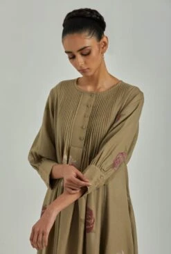 Beige Welington Wool Dress 10 Beige Welington Wool Dress -Ethereal Styles saivr007ahwoolpl4