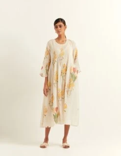 Blanche Yellow Garden Dress