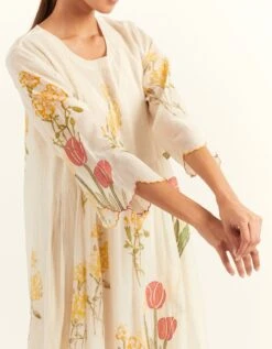 Blanche Yellow Garden Dress -Ethereal Styles saivr009luxgdnyl4
