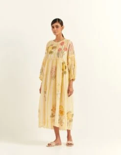 Laure Yellow Field Dress