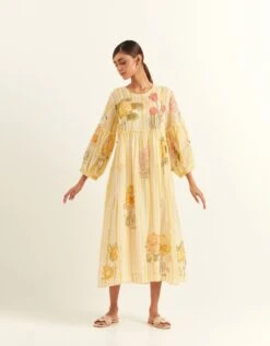 Laure Yellow Field Dress -Ethereal Styles saivr010luxgdnyl3