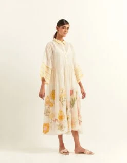 Jeanne Yellow Fleur Lane Dress -Ethereal Styles saivr016luxgdnyl3
