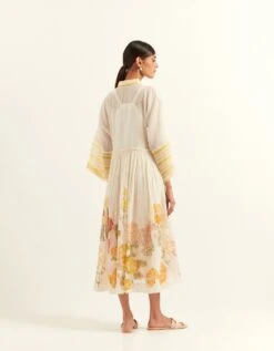 Jeanne Yellow Fleur Lane Dress -Ethereal Styles saivr016luxgdnylb