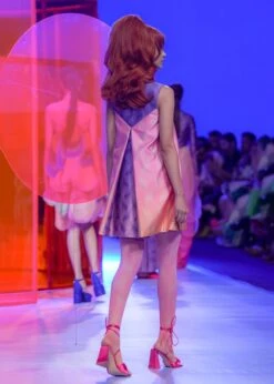 Pink A Line Short Dress -Ethereal Styles sbsh008b