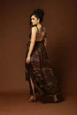 Senora Brown/olive Dress -Ethereal Styles senora0010 7
