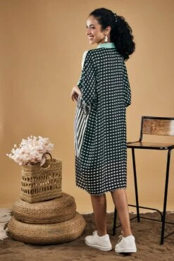 Palm Bay Printed Kimono Dress -Ethereal Styles sp3778b