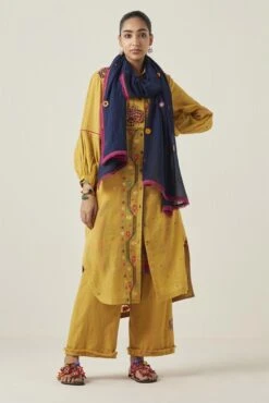 Yellow Gulzaar Shirt Dress 9 Yellow Gulzaar Shirt Dress -Ethereal Styles ss2304d2