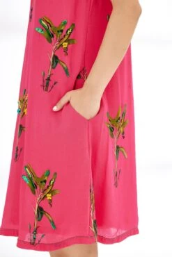 Fuschia Banana Tree Shift Dress 12 Fuschia Banana Tree Shift Dress -Ethereal Styles ss23nk275