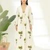 Off-White Banana Tree Print Dress -Ethereal Styles ss23nk741