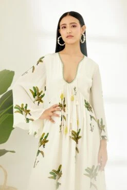 Off-White Banana Tree Print Dress 16 Off-White Banana Tree Print Dress -Ethereal Styles ss23nk746
