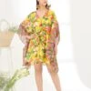 Yellow Banana Fruit Kaftan Dress 2 Yellow Banana Fruit Kaftan Dress -Ethereal Styles ss23nk76a1