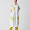 Lime Back Pleat Floral Dress Co-Ord -Ethereal Styles ss23set271