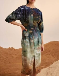 Underwater Shaft Dress -Ethereal Styles ss23shfdunw5