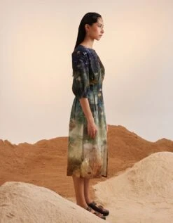 Underwater Shaft Dress -Ethereal Styles ss23shfdunw6