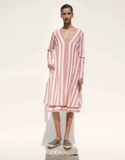 Ecru And Brick Pino Dress -Ethereal Styles tessellate312 1