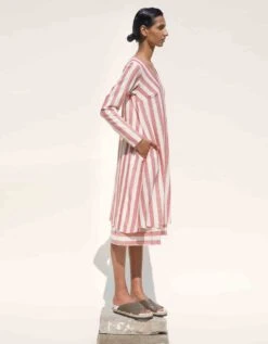 Ecru And Brick Pino Dress -Ethereal Styles tessellate313