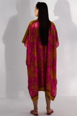 Bouquet Print Sandra Kaftan Dress -Ethereal Styles thr37b