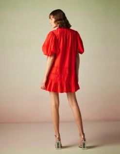 Red Shirt Dress -Ethereal Styles ve ss23 50b