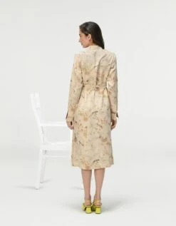 Rainforest Tie Belt Shirt Dress Ivory Muga Satin Silk 11 Rainforest Tie Belt Shirt Dress Ivory Muga Satin Silk -Ethereal Styles ws476sms571b