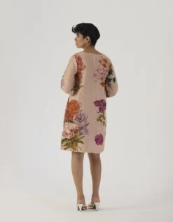 Beige Vintage Garden Short Dress -Ethereal Styles yambb03b