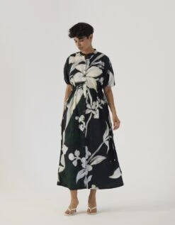 Chicory Black Side Tie Up Dress 10 Chicory Black Side Tie Up Dress -Ethereal Styles yambb212