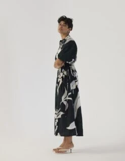 Chicory Black Side Tie Up Dress 11 Chicory Black Side Tie Up Dress -Ethereal Styles yambb213