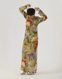 Allora Yellow Lei Lani Dress -Ethereal Styles yambb323