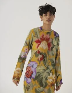 Allora Yellow Lei Lani Dress -Ethereal Styles yambb326