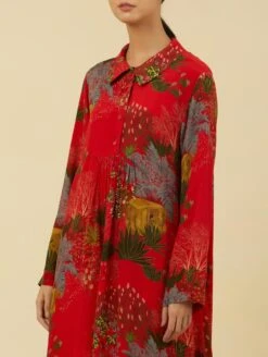 Red Paul Dress -Ethereal Styles yc12d57red4