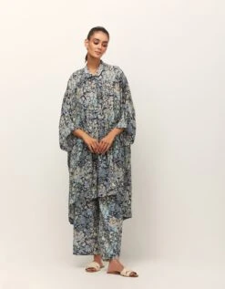 Gisa Dress In Moss Crepe